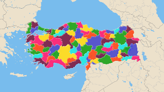Türgi provintside nimekiri ja kaart Thumbnail
